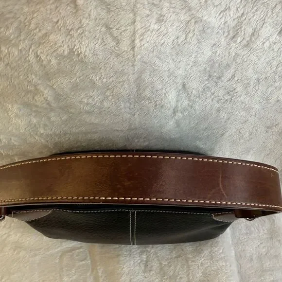 Dooney & Bourke Black and Brown Shoulder Bag - Picture 5 of 10